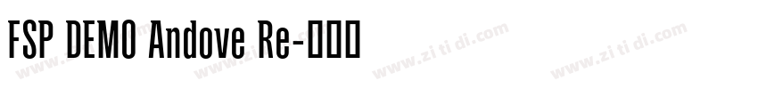 FSP DEMO Andove Re字体转换 FSP DEMO Andove Re字体转换